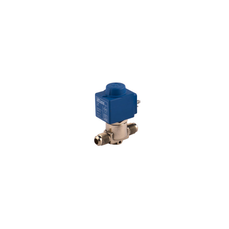 CASTEL 1064/3A6 Solenoid Valve 3/8 Flare 220V
