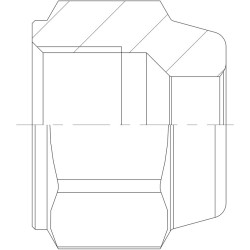 CASTEL 7010/55 Flare Nut 5/8"